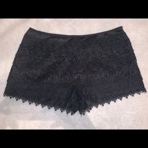 Black Lace Shorts